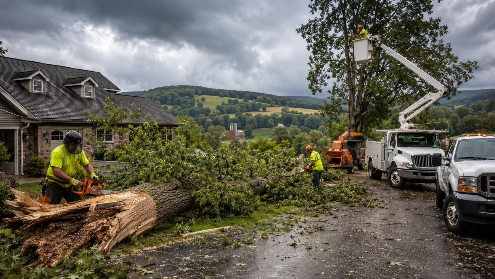 Emergency tree service in Newry, PA